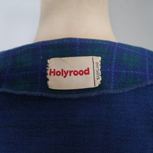 60s CROPPED SOFT WOOL "HOLYROOD" BOLERO SHIRT / JACKET - XS-S