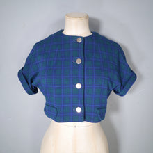 Load image into Gallery viewer, 60s CROPPED SOFT WOOL &quot;HOLYROOD&quot; BOLERO SHIRT / JACKET - XS-S