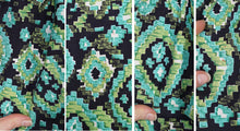 Load image into Gallery viewer, 50s HORROCKSES FASHIONS GREEN BLACK PATTERNED DRESS AND BOLERO - XS