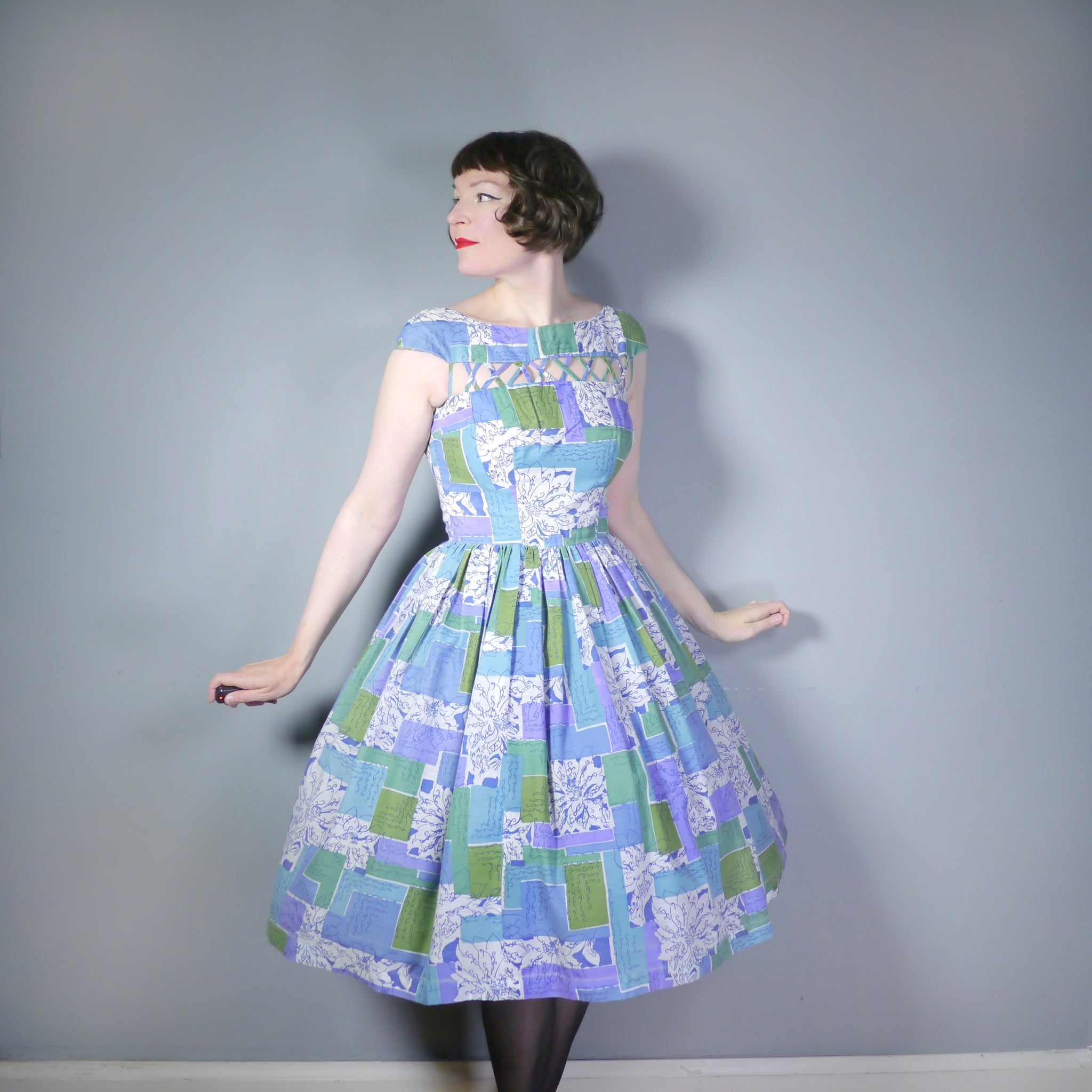 Blue 50's outlet dress