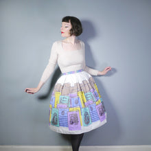 Load image into Gallery viewer, SPORTAVILLE 50s 60s &quot;MUSIC HALL&quot; MUSICAL SONG SHEET NOVELTY PRINT SKIRT - 26.5&quot;