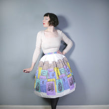 Load image into Gallery viewer, SPORTAVILLE 50s 60s &quot;MUSIC HALL&quot; MUSICAL SONG SHEET NOVELTY PRINT SKIRT - 26.5&quot;