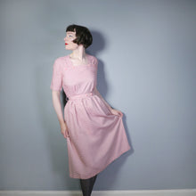 Load image into Gallery viewer, 40s 50s CANDY STRIPE DAY DRESS WITH BUTTON DETAIL - S