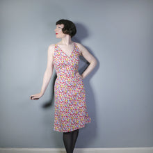 Load image into Gallery viewer, 50s HANDMADE NOVELTY SAILOR PRINT FITTED COTTON SUMMER DRESS - XS-S