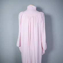 Load image into Gallery viewer, 70s PASTEL PINK BIBA HIGH NECK BALLOON SLEEVE MAXI DRESS - XS-S