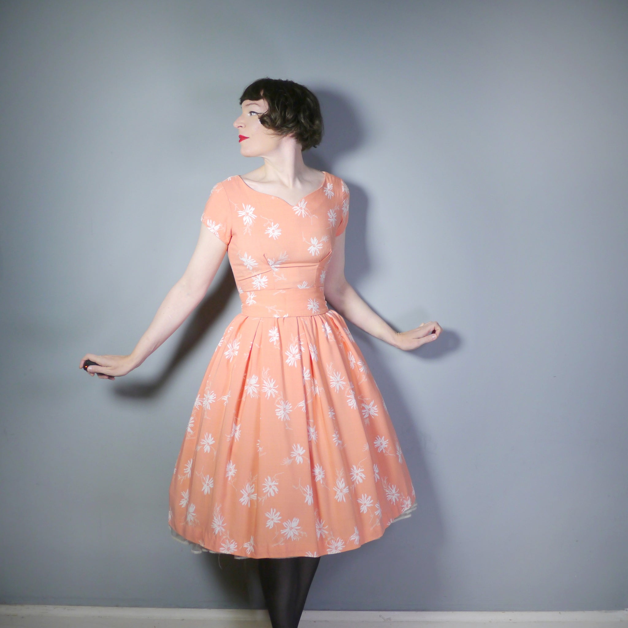 Orange hotsell 50s dress