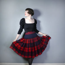 Load image into Gallery viewer, PENDLETON TURNABOUT REVERSIBLE PLEATED TARTAN PLAID WOOL SKIRT - XS